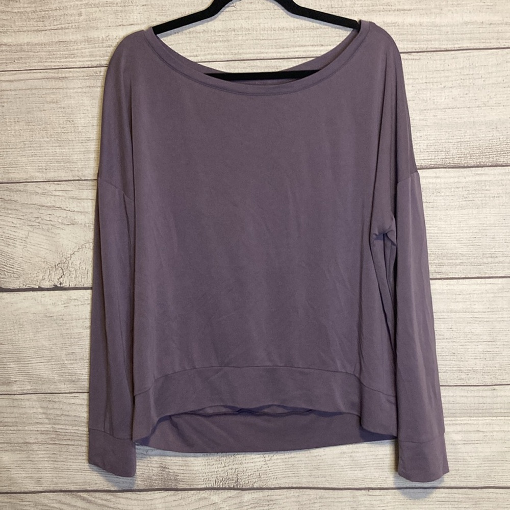 Fabletics Off the Shoulder Soft Stretchy Women’s Workout Top - Picture 2 of 9